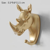 Triogift Decorative Animal Head Wall Hook