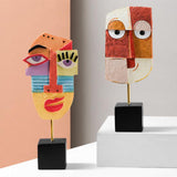 Triogift Creative Abstract Faces Figurines