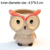 Triogift Wise Owl Ceramic Flower Pot