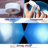 Triogift  1 Roll 100pcs Double-sided Adhesive Dots Transparent Removable Balloon Adhesive Tape Glue  For DIY Wedding Birthday Party Decor