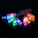 Triogift  1.5M 3M 6M Photo Clip Holder LED String Lights 10 20 40LED for Wedding Party Holiday Home Lighting Decoration Lamp