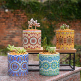 Triogift Mandala Elegance Pattern Flower Pot