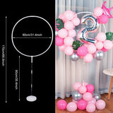 Triogift Balloon Garland Round Stand Holder Column Confetti Balloons Happy Birthday Ballon Kids Baby Shower Wedding Party Decorations