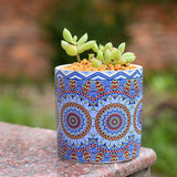 Triogift Mandala Elegance Pattern Flower Pot