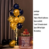 Triogift 1.3M Table Balloons Stand Kit  with String Light Table Centerpiece Balloon for Birthday Baby Shower Christmas Party Decorations