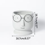 Triogift Nerdy Charm Flower Pot