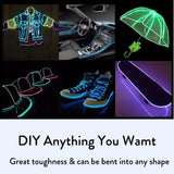 Triogift  Glow EL Wire Cable LED Neon Christmas Dance Party DIY Costumes Clothing Luminous Car Light Decoration Clothes Ball Rave 1m/3m/5m