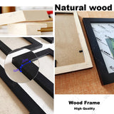 Triogift 13Pcs/Set Classic Wood Picture Frames For Wall Hanging Photo Frame Wall With Plexiglass Wooden Frame For Home Decoration