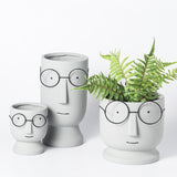 Triogift Nerdy Charm Flower Pot