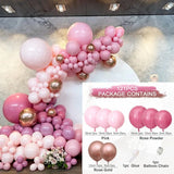 Triogift Macaron Balloons Garland Arch Pink Confetti Ballon Wedding Birthday Baloon Birthday Party Decor Kids Baby Shower Girl Party