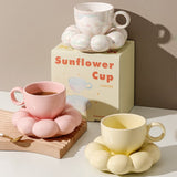 Triogift Chubby Floral Cup And Saucer Set