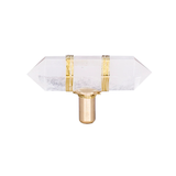 Triogift Elegance Crystal Brass Cabinet Knob