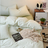 Triogift Scandinavian Retro Stripes Bedding Set