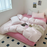 Triogift Scandinavian Retro Stripes Bedding Set