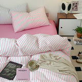 Triogift Scandinavian Retro Stripes Bedding Set