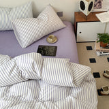 Triogift Scandinavian Retro Stripes Bedding Set