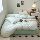 Triogift Scandinavian Retro Stripes Bedding Set