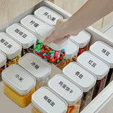 Triogift Sealed Food Storage Plastic Containers Kitchen Food Keeper Boxs Tea Coffee Bean Rice Container Waterproof and Damp-proof