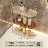 Triogift  -  Ins Acrylic Desktop Rack Bathroom Toilet Storage Rack Layered Finishing Rack Bedroom Cup Storage Cosmetic Perfume Display Rack