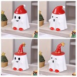 Triogift Halloween Themed Ceramic Coffee Cup With Lid Cartoon Elf Style Cute Ghost Halloween Perfect Gift