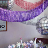 Triogift Foil Fringe Tinsel Garland Creative 2M 4 Layers Foil Banner Birthday Party Wedding Decoration Christmas Home Wall Decor