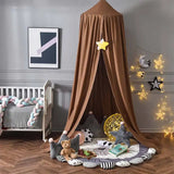 Triogift Kids Bed Mosquito Net Child Bed Canopy Bed Curtain for Baby Crib Children Tent  Hanging Round Play Tent  Room Decor