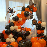 Triogift 32pcs Halloween Balloons Black Orange Balloons ,Suitable for Halloween Celebration Party Bar Anniversary Graduation Decoration