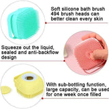 Triogift  Pet Bathing Brush Soft Silicone Massager Shower Gel Bathing Brush Clean Tools Comb Dog Cat Cleaning Grooming Supplies