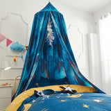 Triogift Bed Canopy Bed Curtain Mosquito Net Child Tent Round Dome Hanging Indoor Castle Play Tent For Kids Children's Room Decor