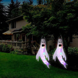 Triogift Halloween Decoration Ghost Wind Tunnel LED Luminous Ghost Pendant Ghost Festival Hanging Ghost Venue Layout Props