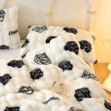 Triogift  Multifunctional Winter Blanket for bed thickened quilt duvet cover double bed plaid Microfiber bedding sofa blankets and throws