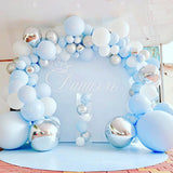 Triogift Green White Macaron Metal Balloon Garland Arch Kit Wedding Birthday Balloons Decoration Party Balloons For Kids Baby Shower