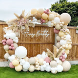 Triogift Macaron Pink Balloon Garland Arch Kit Wedding Birthday Party Decoration Kids Globos Gold Confetti Latex Ballon Baby Shower Girl