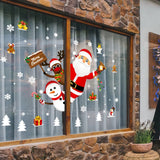 Triogift Christmas Window Stick Cristmas Ornament Merry Christmas Decorations For Home Xmas Navidad Natal Gifts New Year