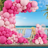 Triogift Macaron Pink Balloon Garland Arch Kit Wedding Birthday Party Decoration Kids Girl Globos Gold Confetti Latex Ballon Baby Shower