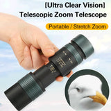 Triogift 10-30x40 Zoom Powerful Single Binoculars Long Range Field of view Professional Monocular Telescope Portable HD BAK4 for Camping