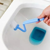 Triogift  Curved Toilet Brush Long Handle Toilet Cleaning Brush Household Deep Cleaning Tool Bathroom Supplies