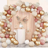 Triogift Tender Pink Gold Balloon Garland Arch Kit Wedding Birthday Party Decoration Adult Kids Baby Shower Decor Ballon Wedding Supplies