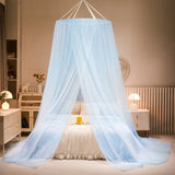 Triogift New Domed Mosquito Net Pink Girl Canopy over the Bed Foldable Mosquito Net Door Baby Crib Anti-mosquito