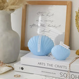 Triogift Scented Candle without Flame Sea Shell Shape Soywax Candles for Living Room Home Decorative Candles