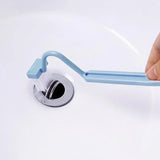 Triogift  Curved Toilet Brush Long Handle Toilet Cleaning Brush Household Deep Cleaning Tool Bathroom Supplies