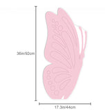 Triogift 36inch Mushroom House KT Board Butterfly Flower Fairy Cutout for Birthday Party Decoration Girl Baptism Baby Shower Supplies