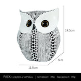 Triogift Creative Resin Owl Ornaments Living Room Office Table Decorative Handicrafts Home Desktop Decoration Accessories, Friend Gifts