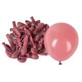 Triogift 40Pcs Dusty Pink Balloons Set Boho Skin Beige Retro Bean Dusty Pink Rose Gold Latex Balloon for Birthday Girls Baby Shower Decor