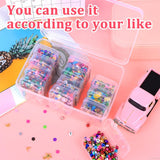 Triogift 12 Pack Plastic Clear Storage Box Organizer Small Storage Case Containers Toy Ring Jewelry Organizer Makeup Case Craft Container