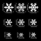 Triogift white Snowflake Electrostatic Wall Sticker Kid Room Christmas Decoration Window Sticker Decals Decals New Year Natal Home Decor