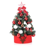 Triogift New 45/60cm Merry Christmas Tree For Home Desktop Decoration Cristmas Ornament Xmas Navidad Gifts Led New Year Tree