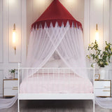 Triogift Princess Style Dome Mosquito Net Girl's bedroom Cellular Network Single Double Bed Mosquito Net Large Space Mosquito Net