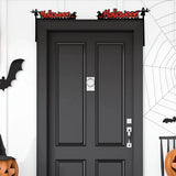 Triogift Halloween Door Frame Decoration,Bats,Pumpkins,Spider Webs,Door and Window Corner Stickers, Halloween Home Decoration