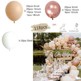 Triogift Boho Dusty Retro Pink Balloons Garland Arch Kit Bride Wedding Birthday Party Decoration Girls Baby Shower Rose Gold Ballon Chain